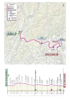 Mappa percorso tappa